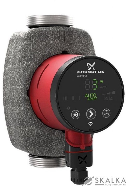 На фото Насос циркуляционный Grundfos ALPHA2 25-40 N 180 1x230V (99411365)