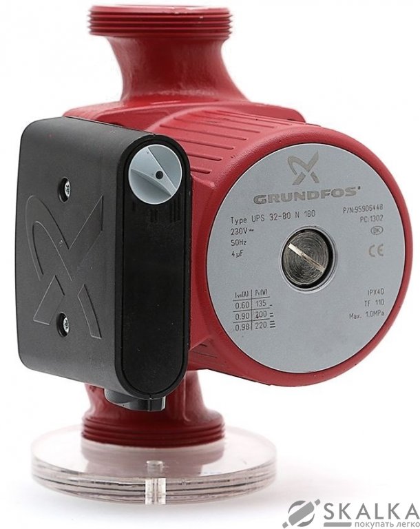 На фото Насос циркуляционный Grundfos UPS32-80 N 180 1x230 (95906448)