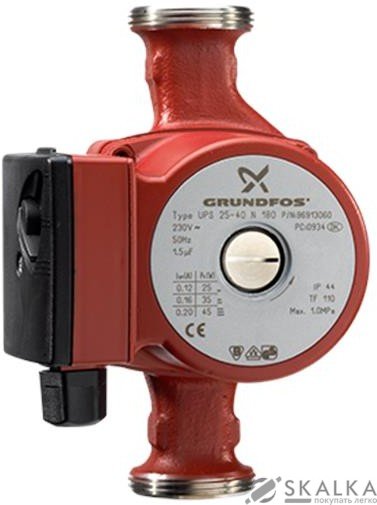 На фото Насос циркуляционный Grundfos UPS32 -100 N 180 1x2 (95906489)