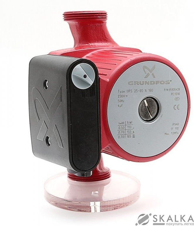 На фото Насос циркуляционный Grundfos UPS25-80 N 180 1x230 (95906439)