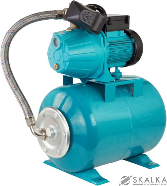 На фото Станция Aquatica/Leo 1.1кВт Hmax 45м Qmax 70л/мин 24л (775344/24)