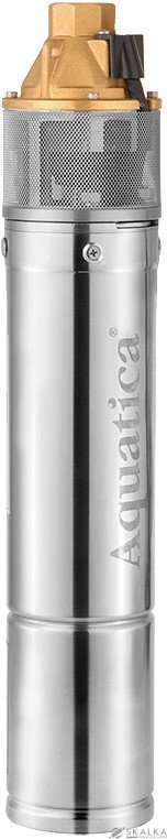 На фото Насос вихревой Aquatica 0.75кВт H 58(34)м Q 45(20)л/мин D96мм 10м кабеля (778311)