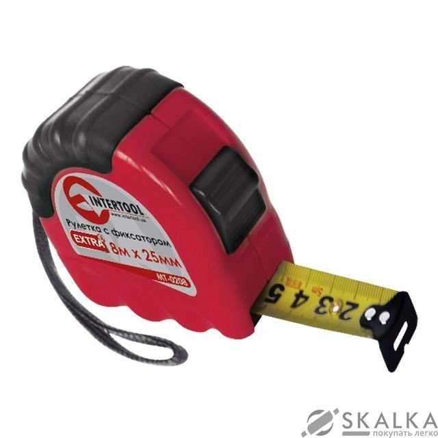 На фото Рулетка Intertool с фиксатором 3м*16мм "EXTRA" (MT-0203)