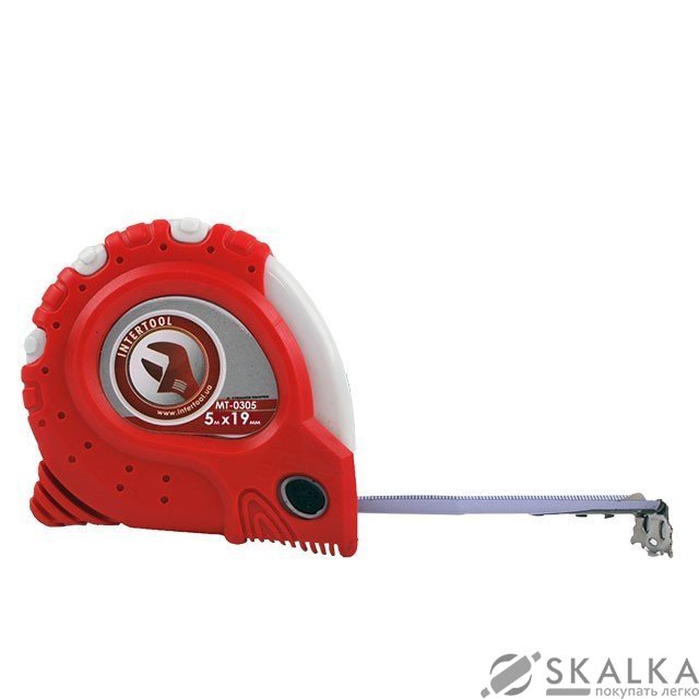 На фото Рулетка Intertool с фиксатором 5м*19мм "Супер Магнит" (MT-0305)