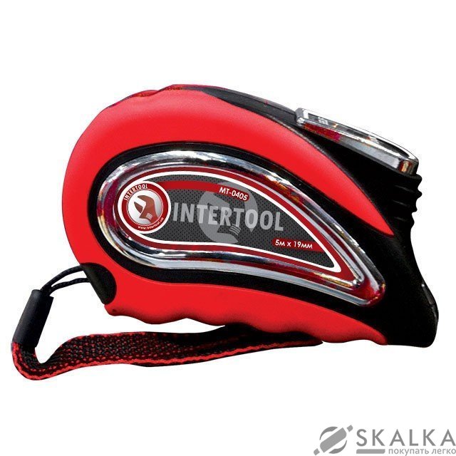 На фото Рулетка Intertool 5м*19мм, автостоп полотна (MT-0405)