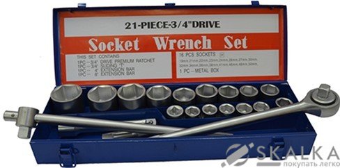 На фото Набор инструмента Стандарт 3/4" 20 шт (ST-3420)