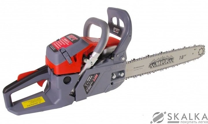 Бензопила Mastertool 2300 Вт, 58 см3, 450 мм/18", плавный пуск (MGS5801-18) На фото Бензопила Mastertool 2300 Вт, 58 см3, 450 мм/18", плавный пуск (MGS5801-18)