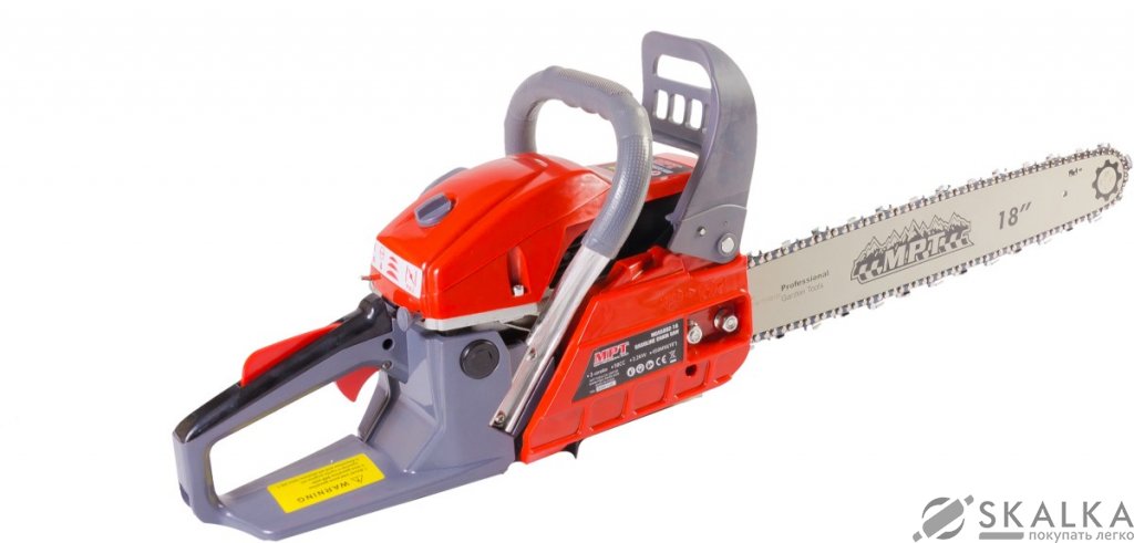 На фото Бензопила Mastertool 2200 Вт, 58 см3, 450 мм/18", плавный пуск (MGS5802-18)