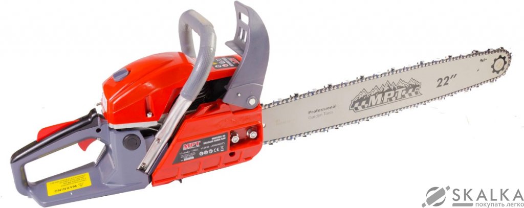 На фото Бензопила Mastertool 2200 Вт, 58 см3, 550 мм/22", плавный пуск (MGS5802-22)