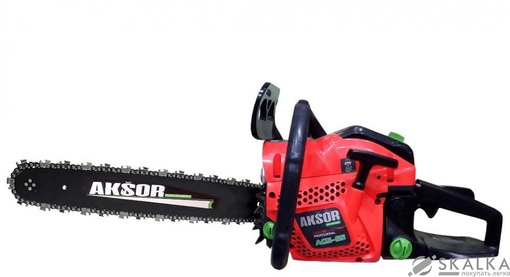 На фото Бензопила AKSOR AGS-55