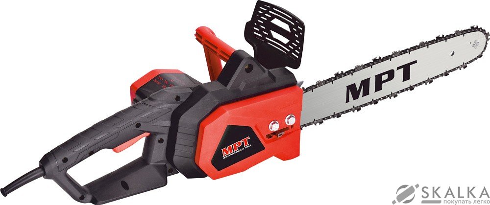 На фото Электропила цепная Mastertool 1600 Вт, 405 мм/16", 12м/с, 3600 об/мин (MECS1607)