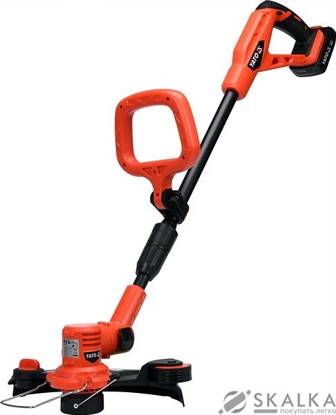 Газонокосилка аккумуляторная Yato Li-Ion 18 В, 2 Ач с зарядным устройством (YT-82830) На фото Газонокосилка аккумуляторная Yato Li-Ion 18 В, 2 Ач с зарядным устройством (YT-82830)