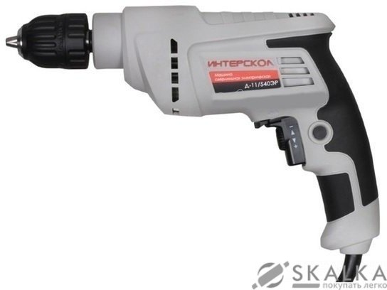 На фото Дрель безударная Интерскол Д-11/540 ЭР
