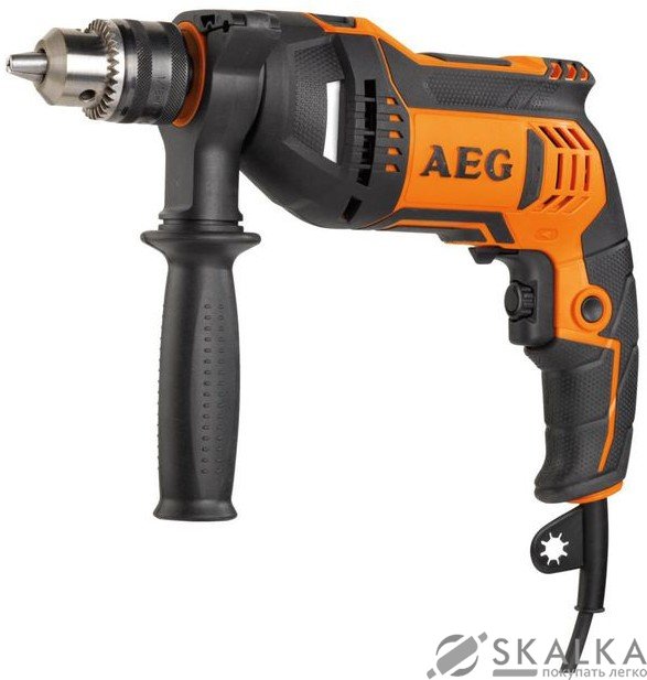 Дрель ударная AEG 630 Вт, ключевой патрон 13 мм (SBE630RV) На фото Дрель ударная AEG 630 Вт, ключевой патрон 13 мм (SBE630RV)