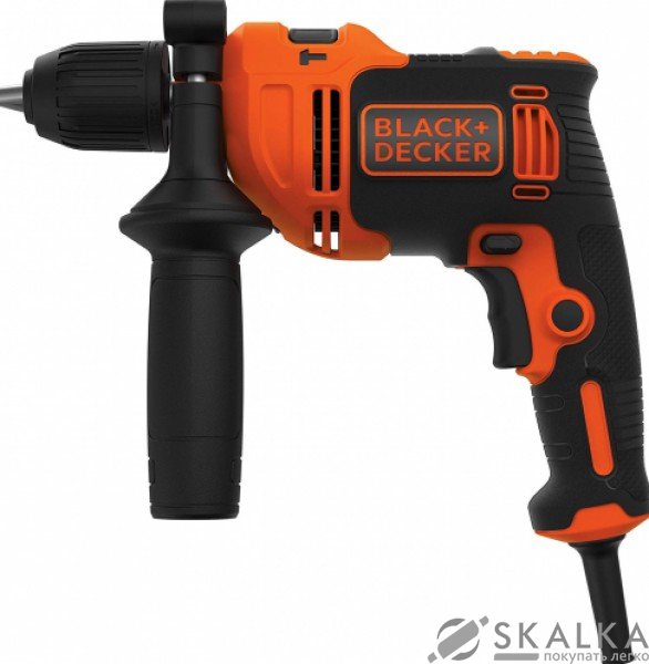 На фото Дрель ударная сетевая B & D 710 Вт, 2800 об/мин, 47600 уд/мин, патрон 1.5-13 мм (BEH710-QS)