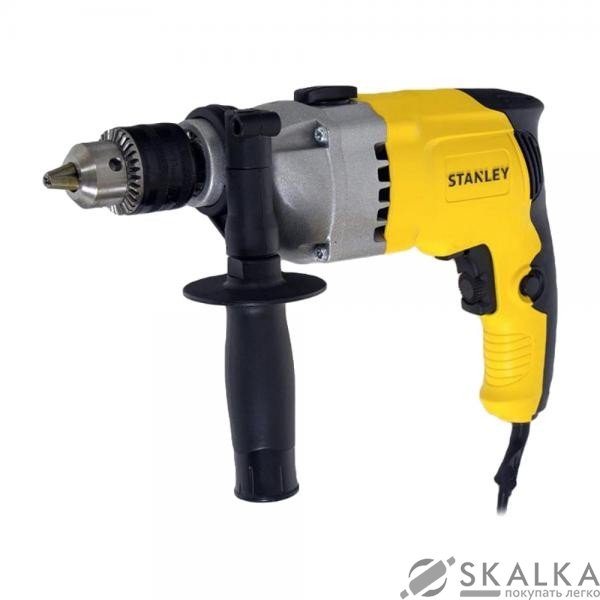 На фото Дрель ударная STANLEY 800 Вт, 0-3000 об/мин, ключный патрон 13 мм (STDH8013-RU)