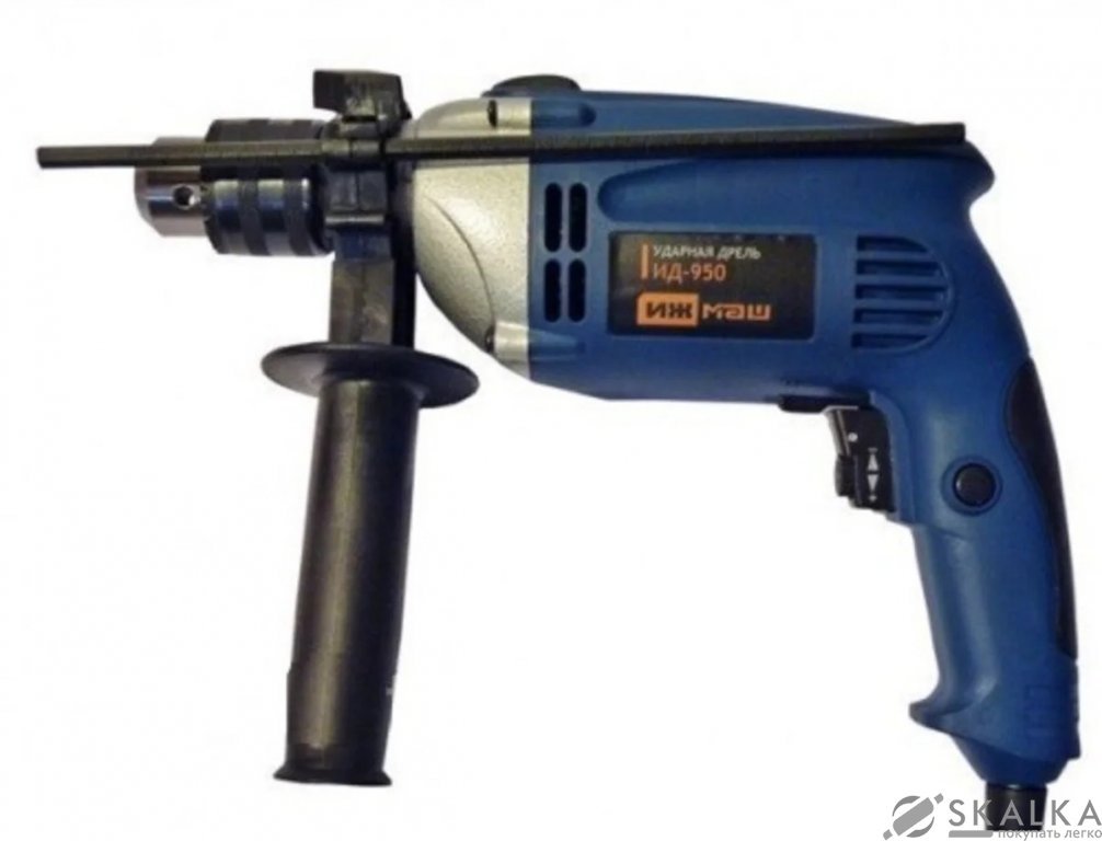 На фото Дрель ударная Ижмаш ИД-950 с металлическим редуктором