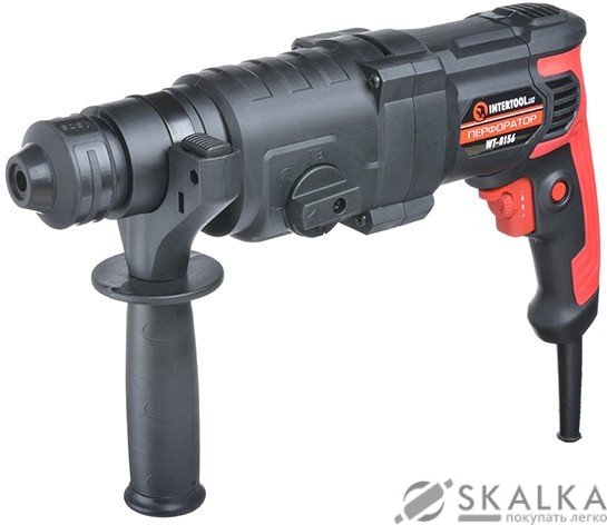 На фото Перфоратор Intertool 1000 Вт, 3.5 Дж, 0-1100 об/мин, 0-4700 уд/мин, 3 режима (WT-0156)