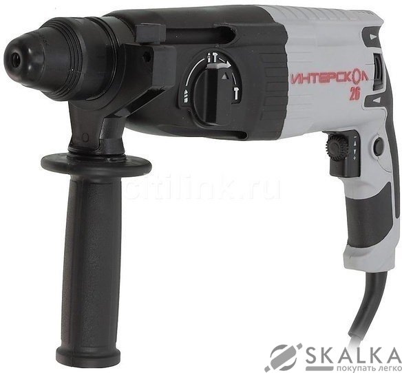Перфоратор Интерскол П-26/800 ЭР SDS Plus кейс На фото Перфоратор Интерскол П-26/800 ЭР SDS Plus кейс