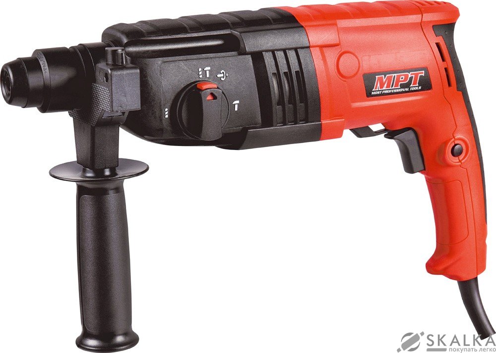 На фото Перфоратор Mastertool SDS plus 24 мм, 680 Вт, 870 об/мин, 4850 уд/мин, 2.15 Дж, 3 режима (MRHL2407)