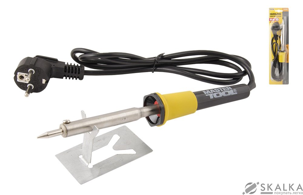 На фото Паяльник электрический Mastertool 80 Вт (44-0009)
