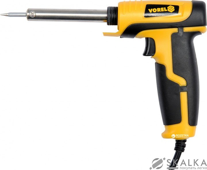 На фото Паяльник сетевой VOREL 40 Вт (79358)