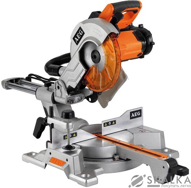 Торцовочная пила по дереву AEG 2 кВт, 254 мм, угол 50°, глубина 90 мм (PS254L) На фото Торцовочная пила по дереву AEG 2 кВт, 254 мм, угол 50°, глубина 90 мм (PS254L)