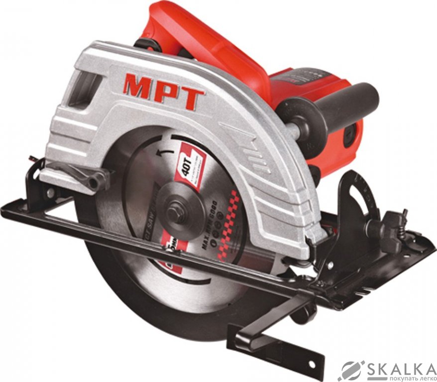 На фото Пила циркулярная Mastertool PROFI 2200 Вт, 235х25.4 мм, 4500 об/мин, пропил 85 мм, 45-90* (MCS2303)