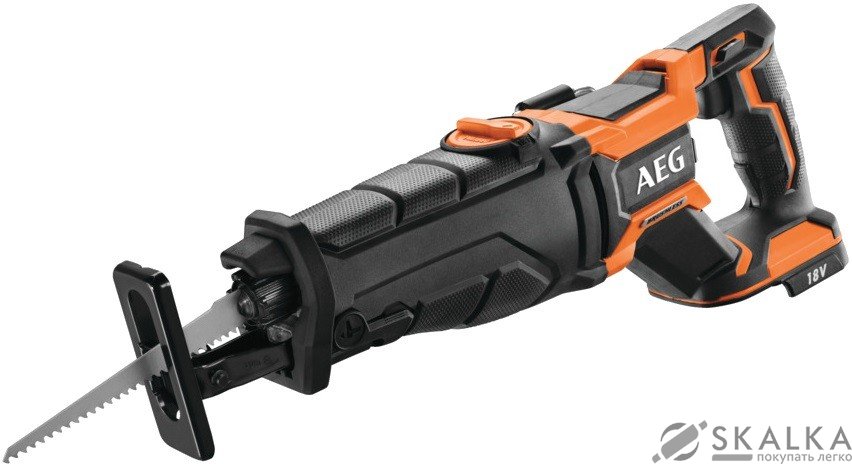 Сабельная пила аккумуляторная AEG Li-Ion 18 В, 4500 об/мин, ход 28 мм, без аккумулятора (BUS18BL-0) На фото Сабельная пила аккумуляторная AEG Li-Ion 18 В, 4500 об/мин, ход 28 мм, без аккумулятора (BUS18BL-0)