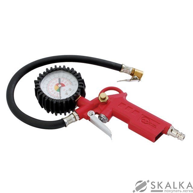 Пистолет Intertool для подкачки колес с манометром 63мм (PT-0504) На фото Пистолет Intertool для подкачки колес с манометром 63мм (PT-0504)