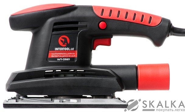 Шлифмашина вибрационная Intertool 200 Вт, 11000 ход/мин, платформа 187х90 мм (WT-0521) На фото Шлифмашина вибрационная Intertool 200 Вт, 11000 ход/мин, платформа 187х90 мм (WT-0521)