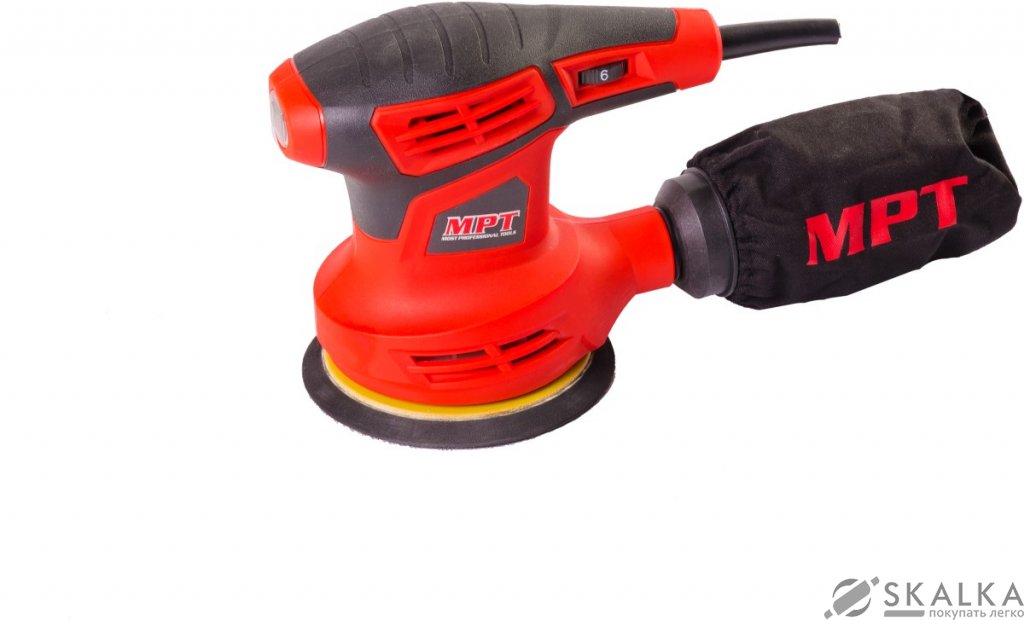 На фото Шлифмашина орбитальная Mastertool 240 Вт, 125 мм,12000 об/мин (MRS3203)