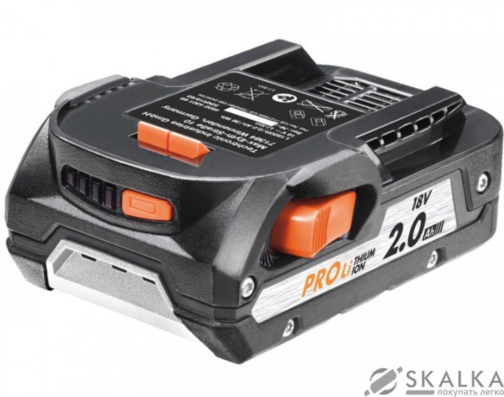 На фото Аккумулятор для инструментов AEG Li-Ion 18 В, 2 Ач (L1820R)