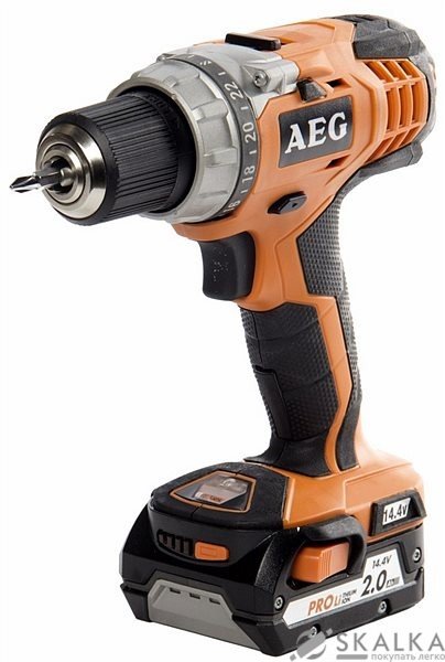 Шуруповерт AEG 2 x Li-ion 14.4 В, 2 Ач, 50 Нм, патрон 13 мм (сталь) в кейсе (BS14CLI-202C) На фото Шуруповерт AEG 2 x Li-ion 14.4 В, 2 Ач, 50 Нм, патрон 13 мм (сталь) в кейсе (BS14CLI-202C)