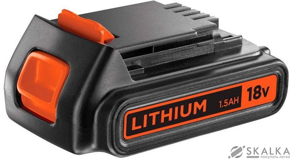 На фото Аккумулятор B & D Li-ion 18 В, 1.5 Ач (BL1518-XJ)