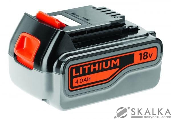 Аккумулятор B & D Li-ion 18 В, 4 Ач (BL4018-XJ) На фото Аккумулятор B & D Li-ion 18 В, 4 Ач (BL4018-XJ)