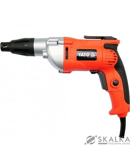 На фото Шуруповерт сетевой YATO 500 Вт, 1600 об/мин (YT-82070)