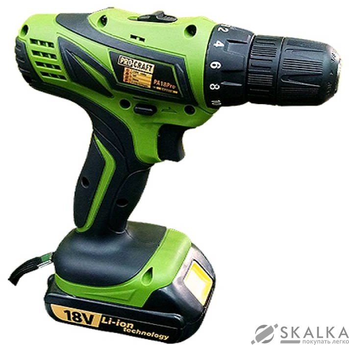 На фото Шуруповерт Procraft РА-18 PRO с DFR патроном