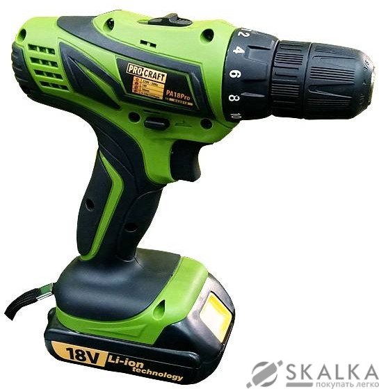 Шуруповерт аккумуляторный Procraft РА-18 BL 4 А/час BRUSHLESS без щеточный На фото Шуруповерт аккумуляторный Procraft РА-18 BL 4 А/час BRUSHLESS без щеточный
