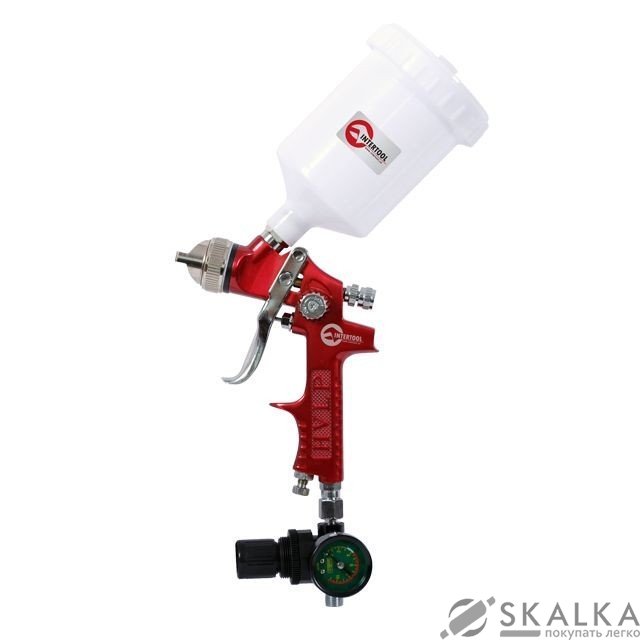 На фото Краскораспылитель Intertool HVLP 1.3мм, 600мл, 3.5-5bar (PT-0108)