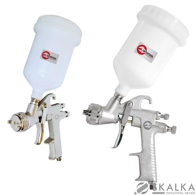 На фото Краскораспылитель Intertool HP SATIN PROF 1.4мм, 600мл, две регулировки (PT-0111)