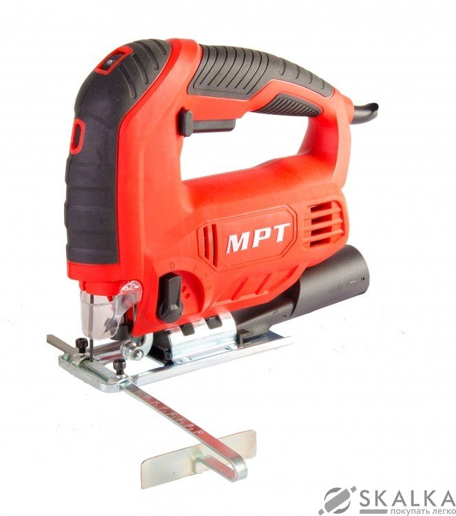 На фото Лобзик электрический Mastertool 850 Вт, 80/8 мм, 800-3000 об/мин, аксессуары 4 шт в кейсе (MJS8505)