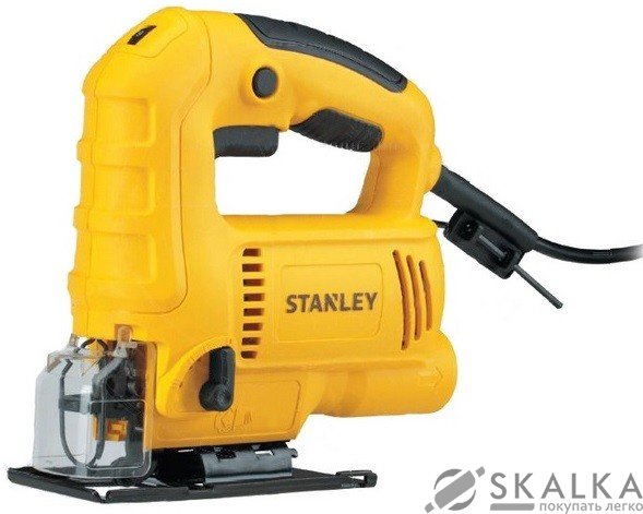На фото Лобзик сетевой STANLEY 600 Вт, 500-3000 об/мин, 0-45°, ход 19 мм, глубина 75 мм (SJ60-RU)