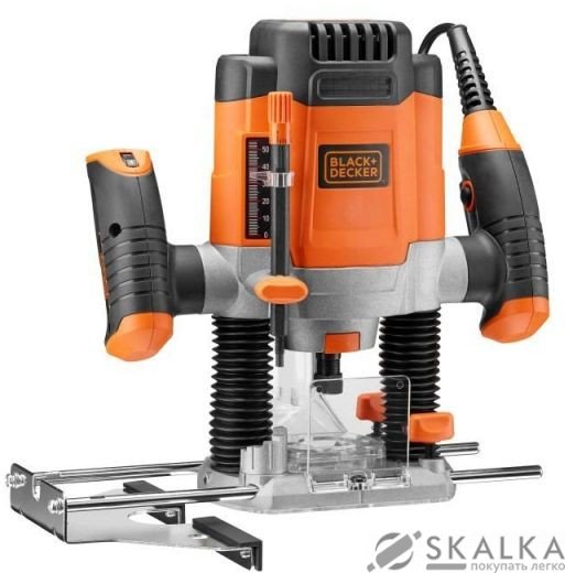 Фрезер B&D 1200 Вт, цанга 6/8 мм, ход 55 мм (KW1200E-QS) На фото Фрезер B&D 1200 Вт, цанга 6/8 мм, ход 55 мм (KW1200E-QS)