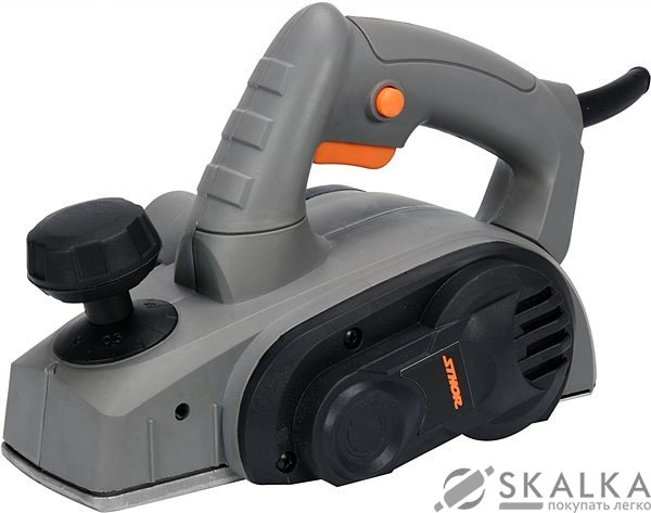 На фото Электрорубанок STHOR 600 Вт, ширина 82 мм, глубина 2 мм (79416)