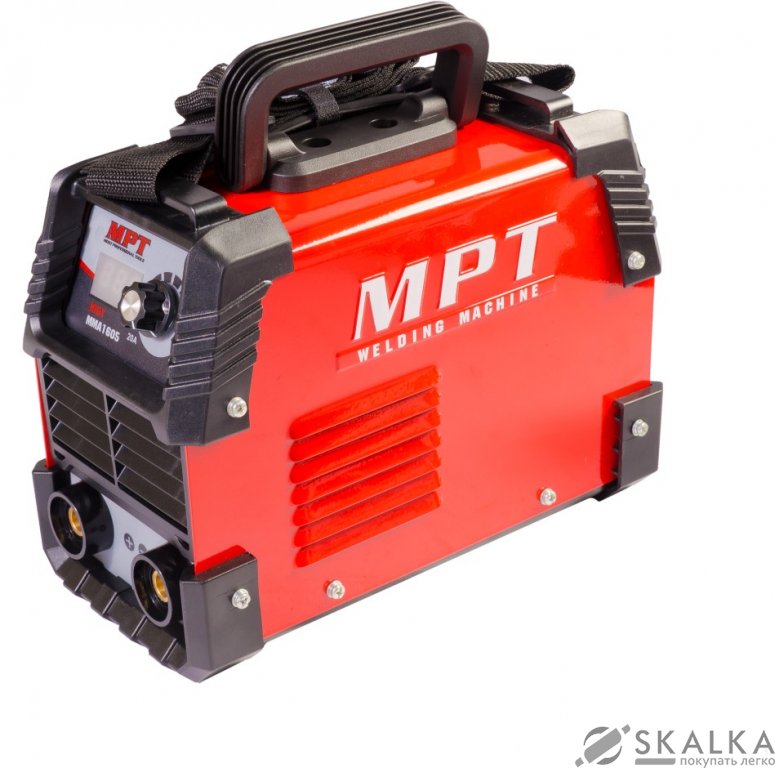 На фото Сварочный инвертор Mastertool 20-160 А, 1.6-4.0 мм, аксессуары 6 шт (MMA1605)