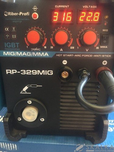 На фото Сварочный полуавтомат инверторный Riber-Profi RP-329MIG