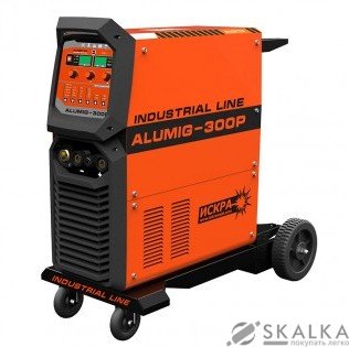 На фото Сварочный полуавтомат Искра Industrial Line ALUMIG-300P