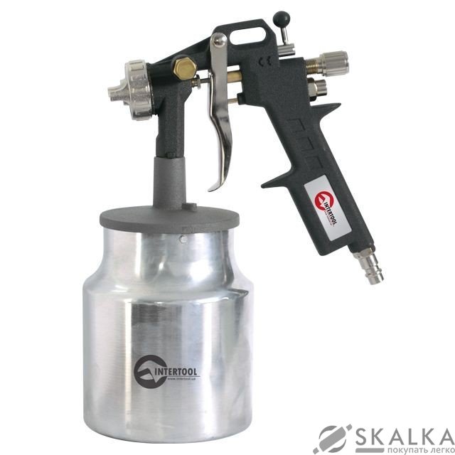 Краскораспылитель Intertool 1.5мм, 1000мл, 3.5-7Bar (PT-0211) На фото Краскораспылитель Intertool 1.5мм, 1000мл, 3.5-7Bar (PT-0211)