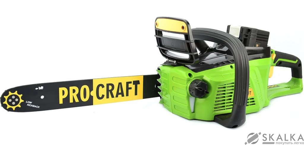 На фото Аккумуляторная цепная пила Procraft PKA - 40Li 